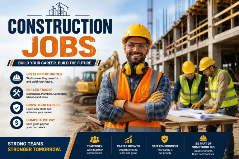 Construction Jobs: A Complete Guide to Careers, Skills, and Opportunities