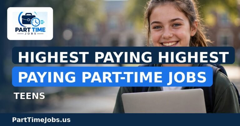 Highest Paying Highest Paying Part-Time Jobs for Teens in 2026