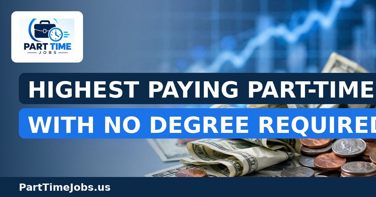 Highest Paying Part-Time Jobs With No Degree Required
