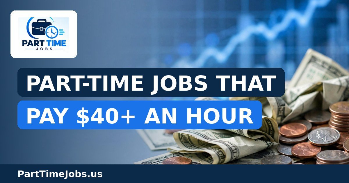 Part-Time Jobs That Pay $40+ an Hour