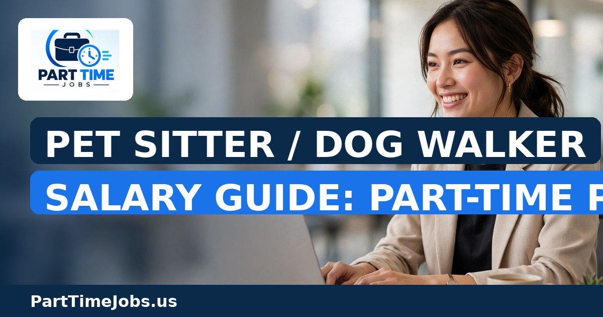 Pet Sitter / Dog Walker Salary Guide: Part-Time Pay Rates in 2026