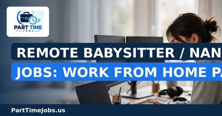Remote Babysitter / Nanny Jobs: Work From Home Part-Time