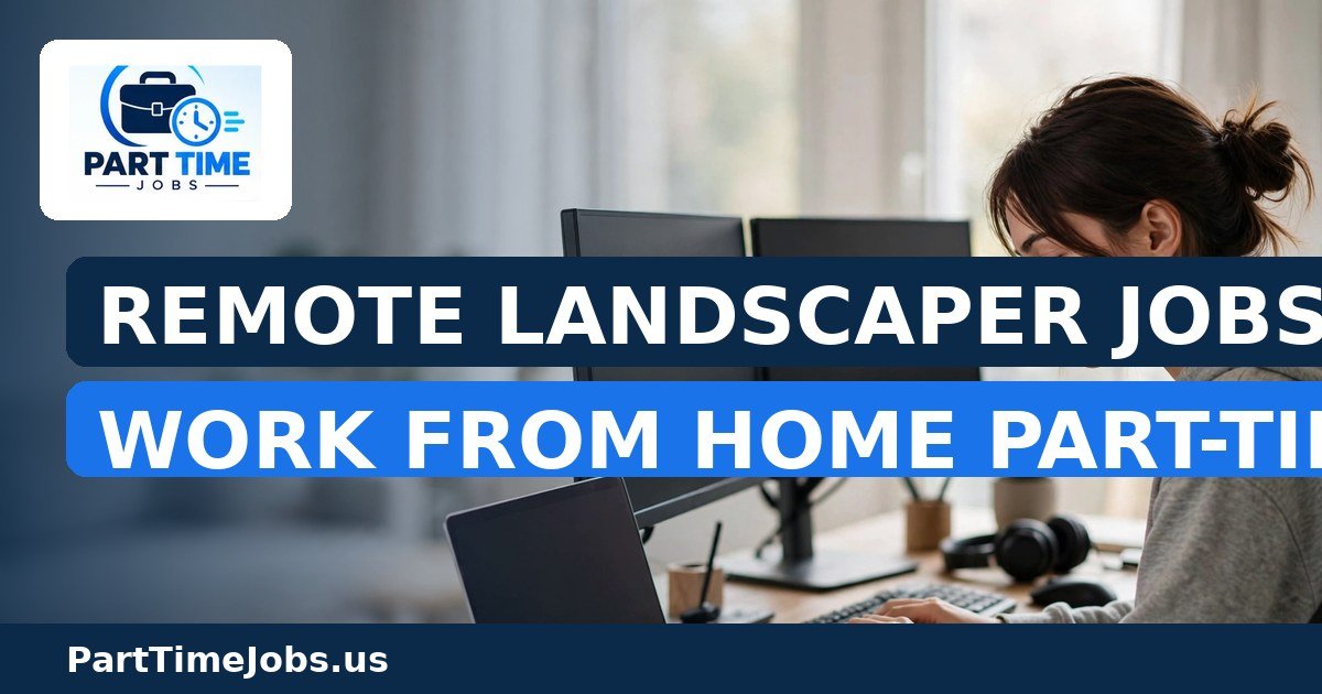 Remote Landscaper Jobs: Work From Home Part-Time