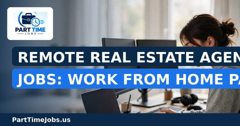 Remote Real Estate Agent (Part-Time) Jobs: Work From Home Part-Time
