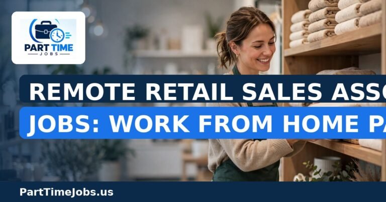 Remote Retail Sales Associate Jobs: Work From Home Part-Time