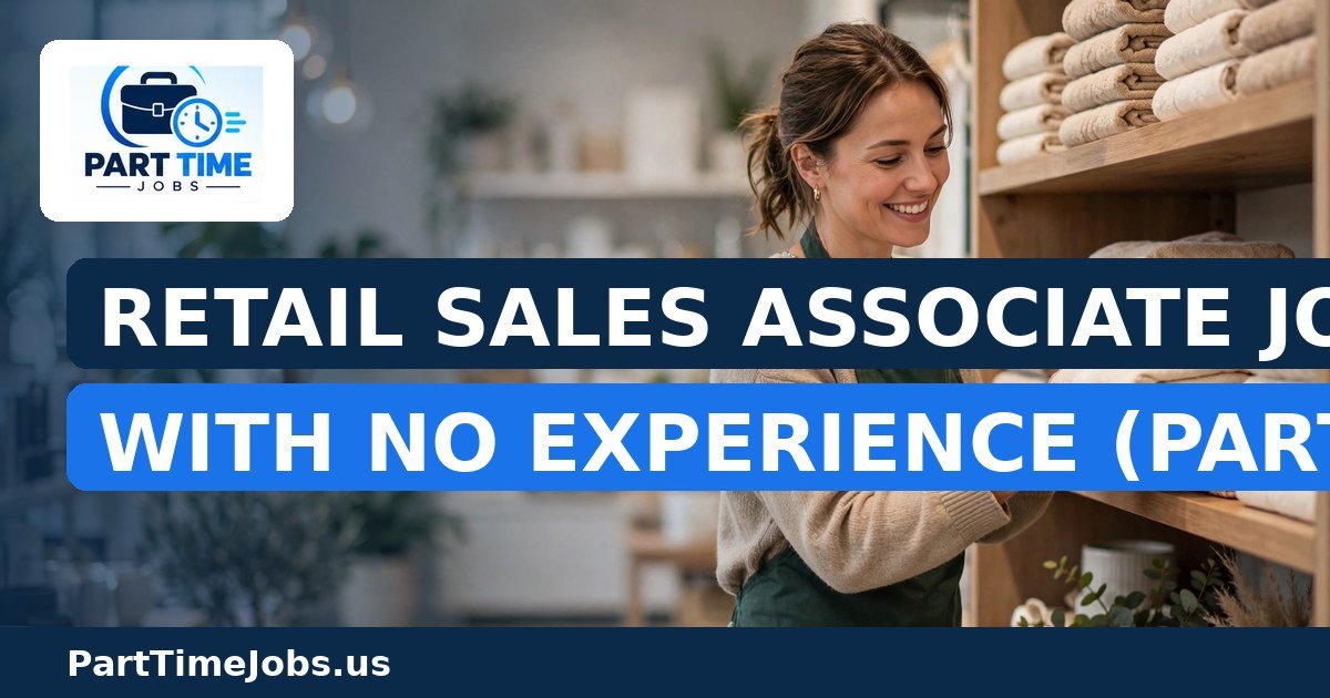 Retail Sales Associate Jobs With No Experience (Part-Time)