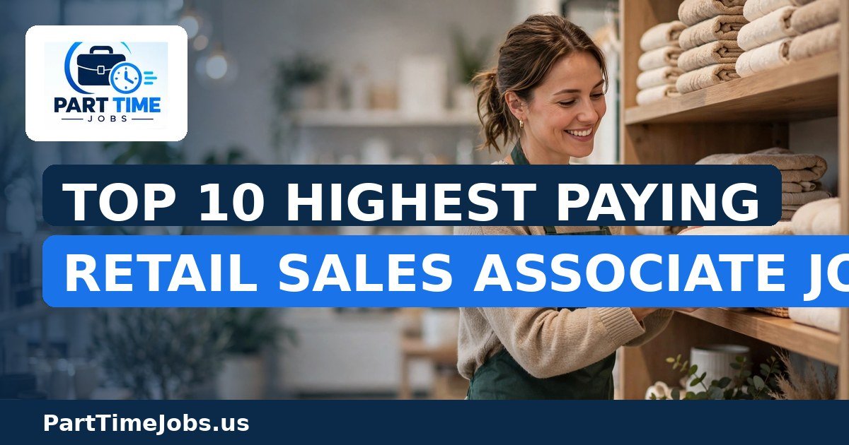 Top 10 Highest Paying Retail Sales Associate Jobs (Part-Time)