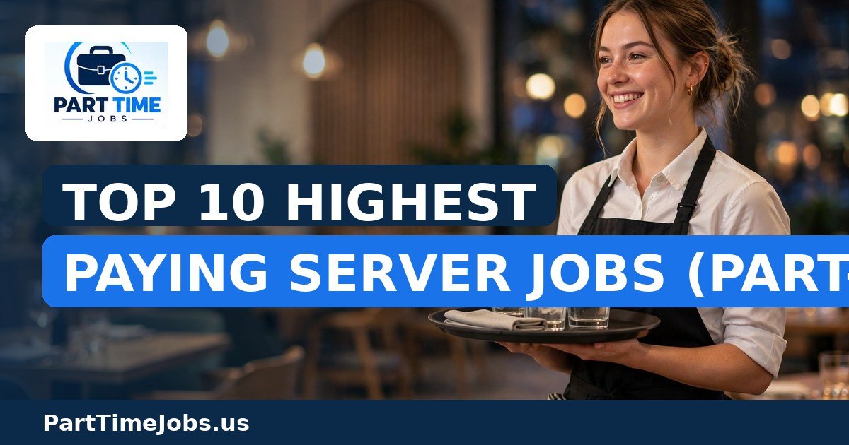 Top 10 Highest Paying Server Jobs (Part-Time)