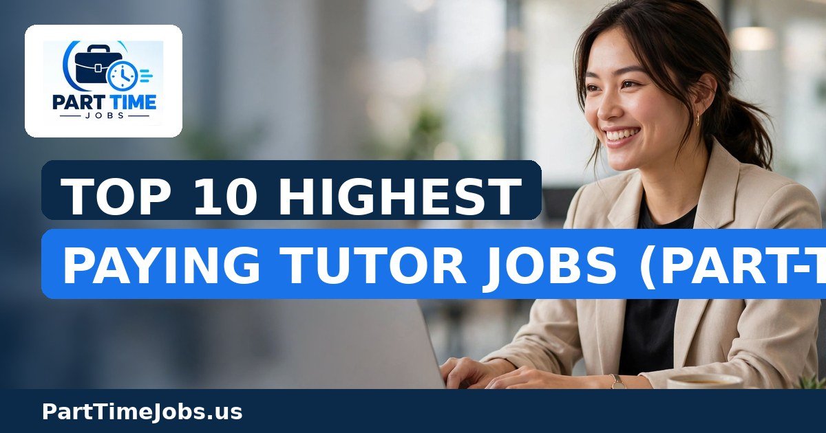 Top 10 Highest Paying Tutor Jobs (Part-Time)